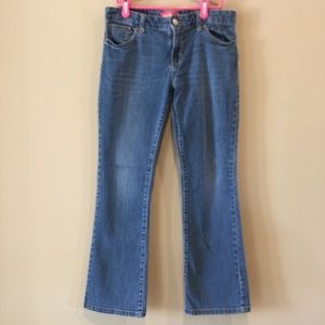 Girls Old Navy Bootcut Blue Jeans, Size 12 Plus
